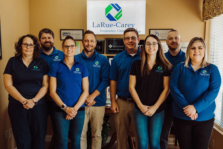 Bardstown, KY Office - View of Groupshot of LaRue-Carey Team Members Standing Together and Smiling